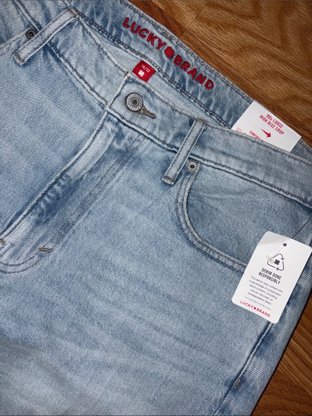 Lucky Brand 90’s Loose High Rise Crop